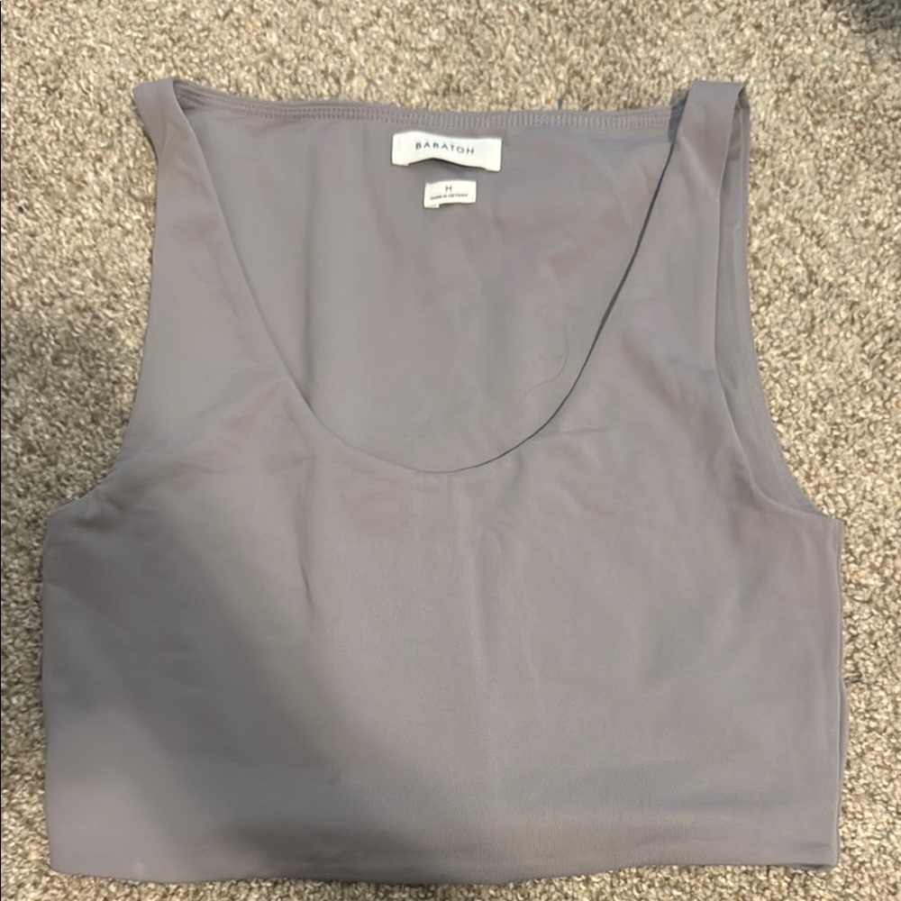Babaton Gray Sleeveless Top